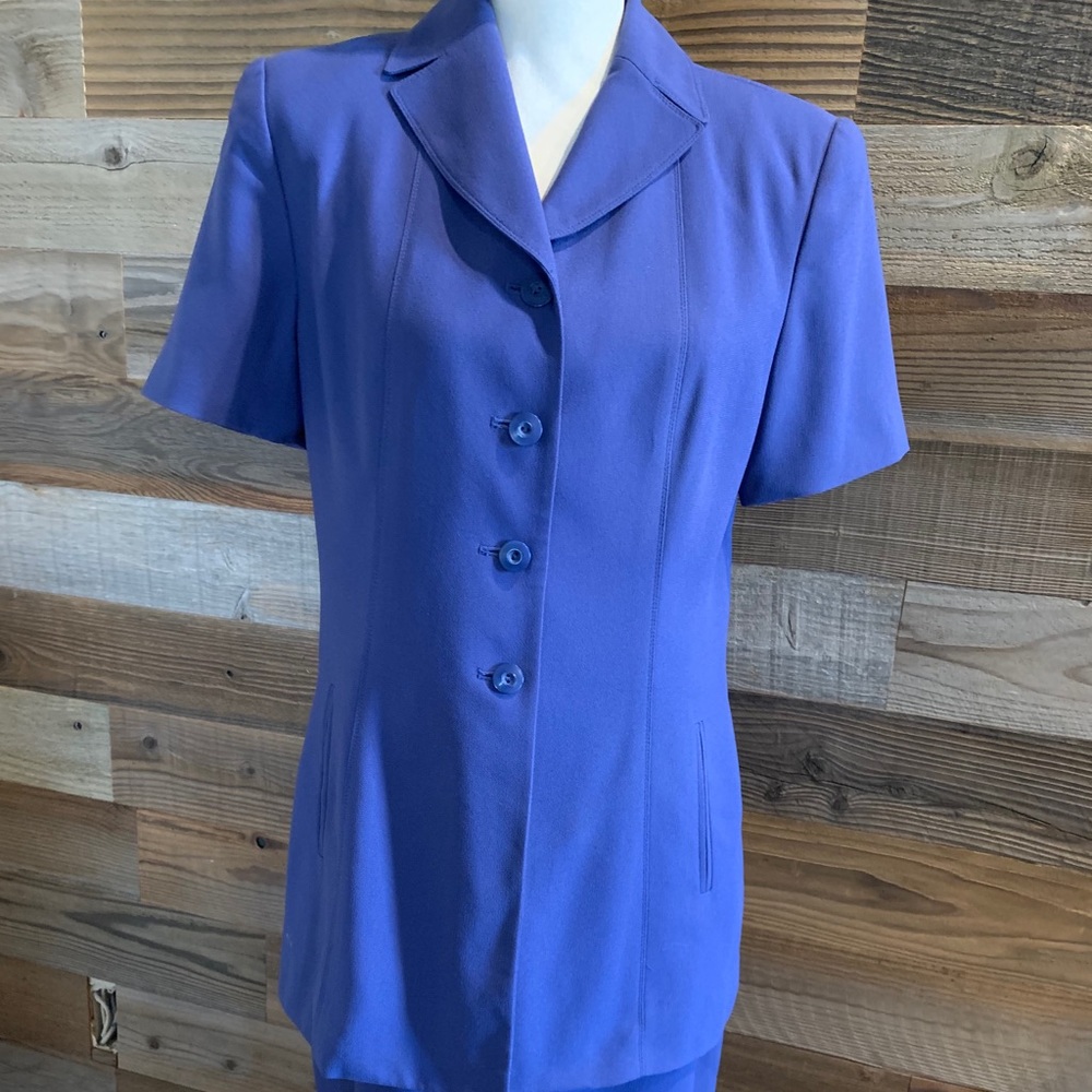 Women's Purple Short Sleeve Suit